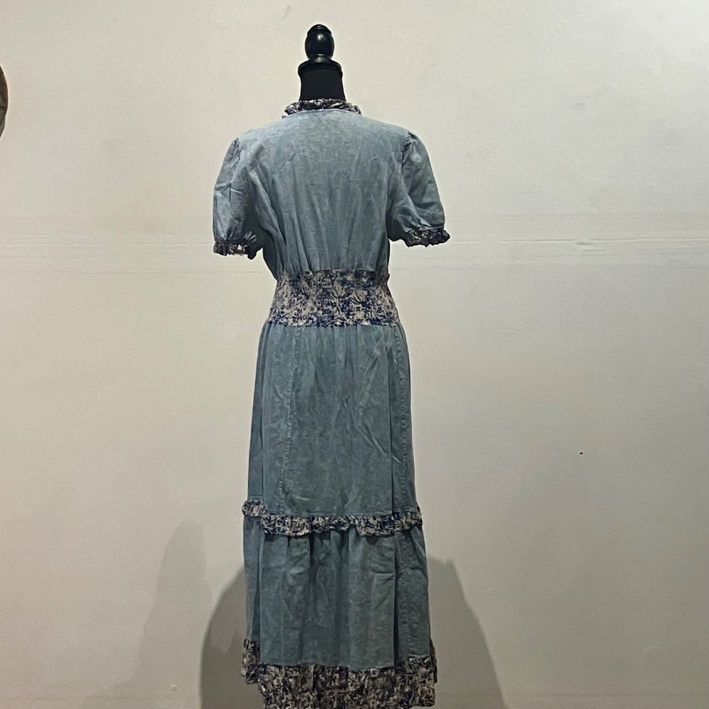 Red + Olive boho dress - Picture 5 of 15